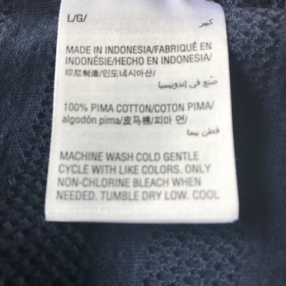 Charter Club Women's Intrepid Blue Textured Blouse - Picture 5 of 5